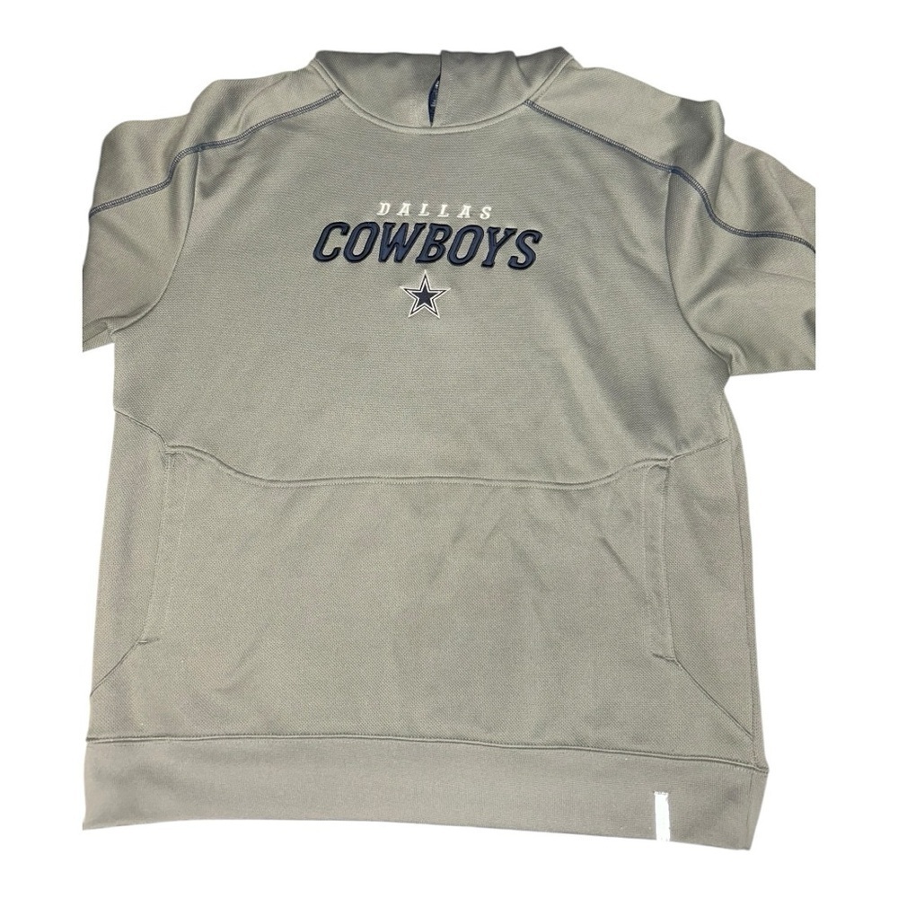 Reebok NFL Dallas Cowboys Football Gray Pullover Sweatshirt Hoodie Mens L